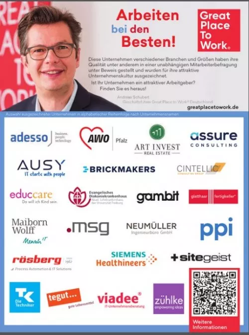 Arbeiten bei den besten von Great Place to Work mit Andreas