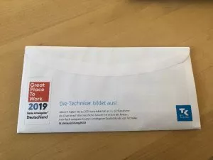 Brief von gptw