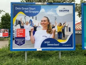 Molkerei Gropper Werbeplakat