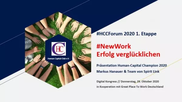 HCC Forum 2020 1. Etappe New Work